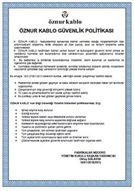 GÜVENLİK POLİTİKASI